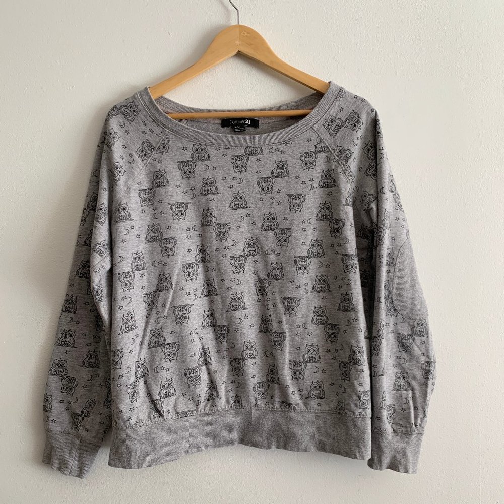 Forever 21 Womens Sweater with Owls